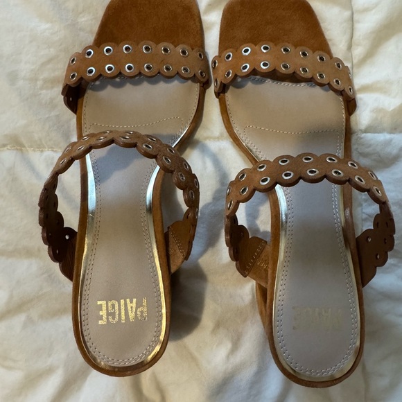 PAIGE Shoes - PAIGE Vera Tan Suede Women's Sandals